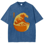 The Great Wave Off Orange Washed T-Shirt