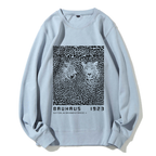 Unisex Bauhaus Style Leopard Printed Sweatshirt