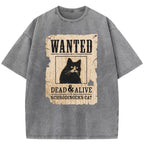 Wanted Dead And Alive Washed T-Shirt