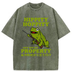 Get Off My Property Washed Vintage T-Shirt