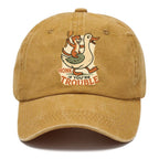 Trouble Cartoon Washed Cap