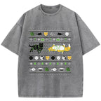 Ugly Cat Sweater Washed T-Shirt