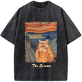 The Scream Vintage Washed 100% Cotton T-Shirt