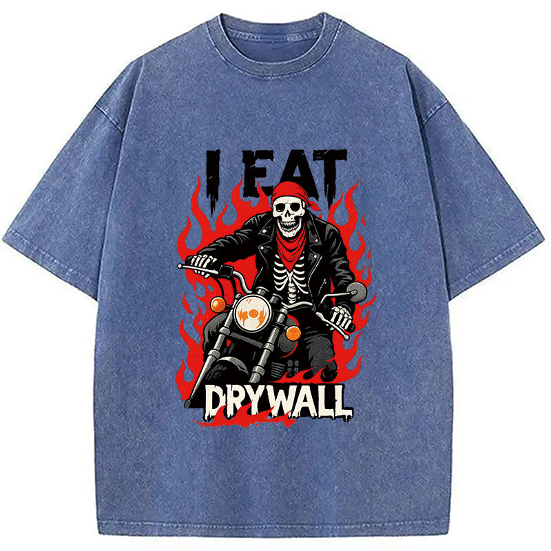 Eat Drywall Funny Meme Washed T-Shirt