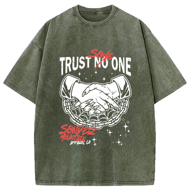 Trust Someone Hip-Hop Washed T-Shirt