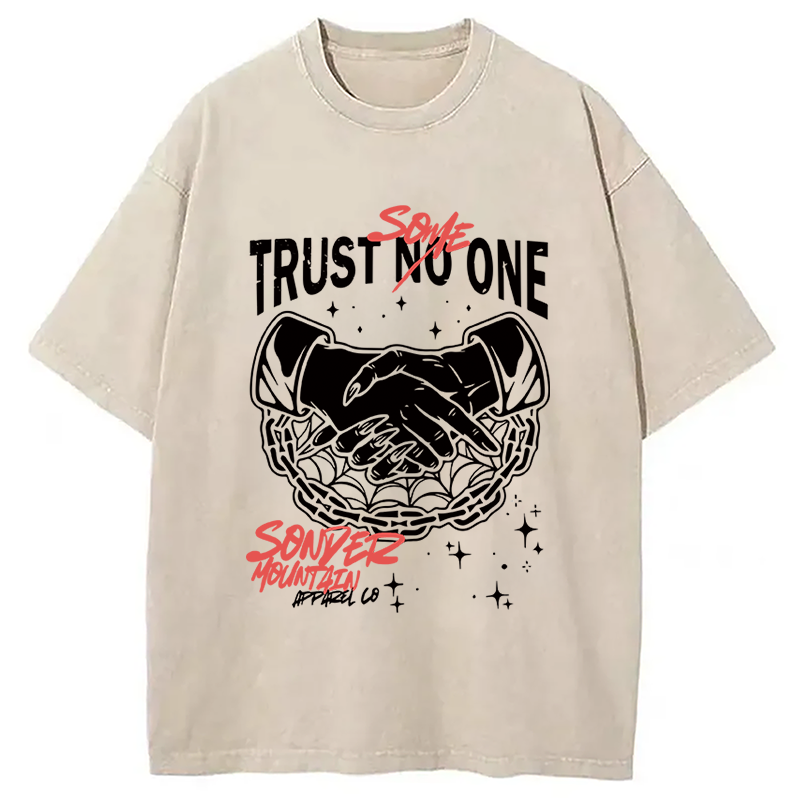 Trust Someone Hip-Hop Washed T-Shirt