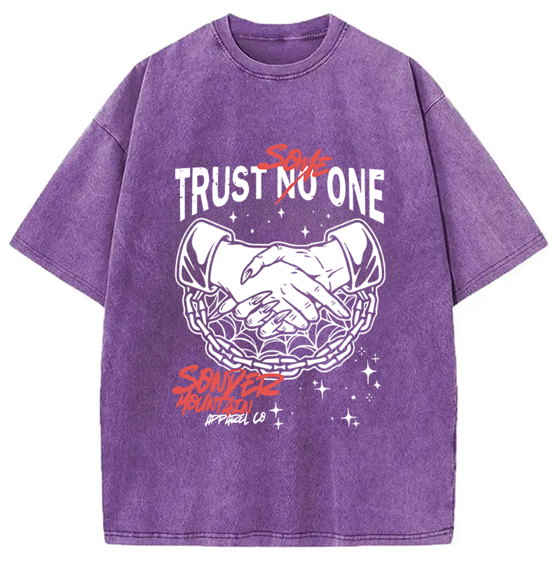 Trust Someone Hip-Hop Washed T-Shirt