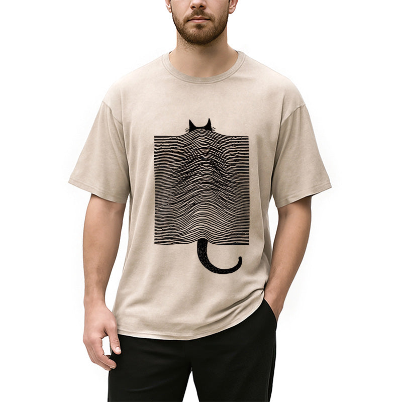 Cat Division Washed T-Shirt