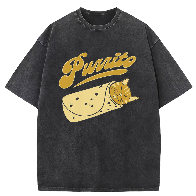 Purrito Washed T-Shirt