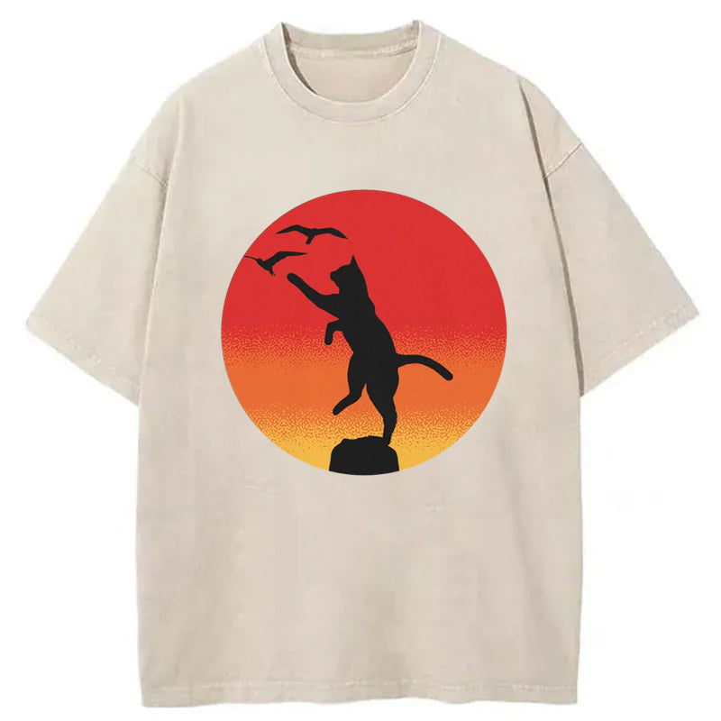 The Karate Cat Washed T-Shirt