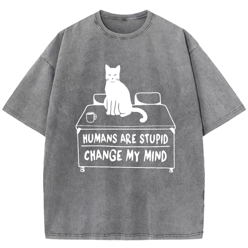 Humans Are Stupid Washed T-Shirt