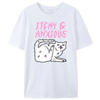 Itchy & Anxious White Cat Classic T-Shirt