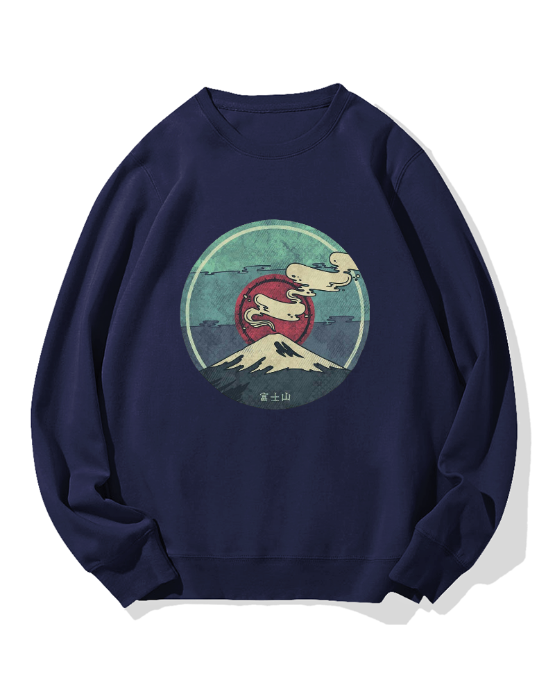 Fuji Mountain Cotton Sweatshirt