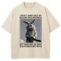 Rabbit Goes Into Madness Washed T-Shirt