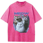 Neow Cat Meme Washed T-Shirt