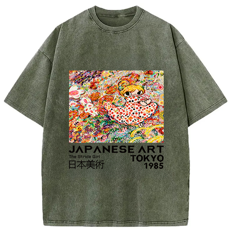 Time In The Flower Field Washed T-Shirt