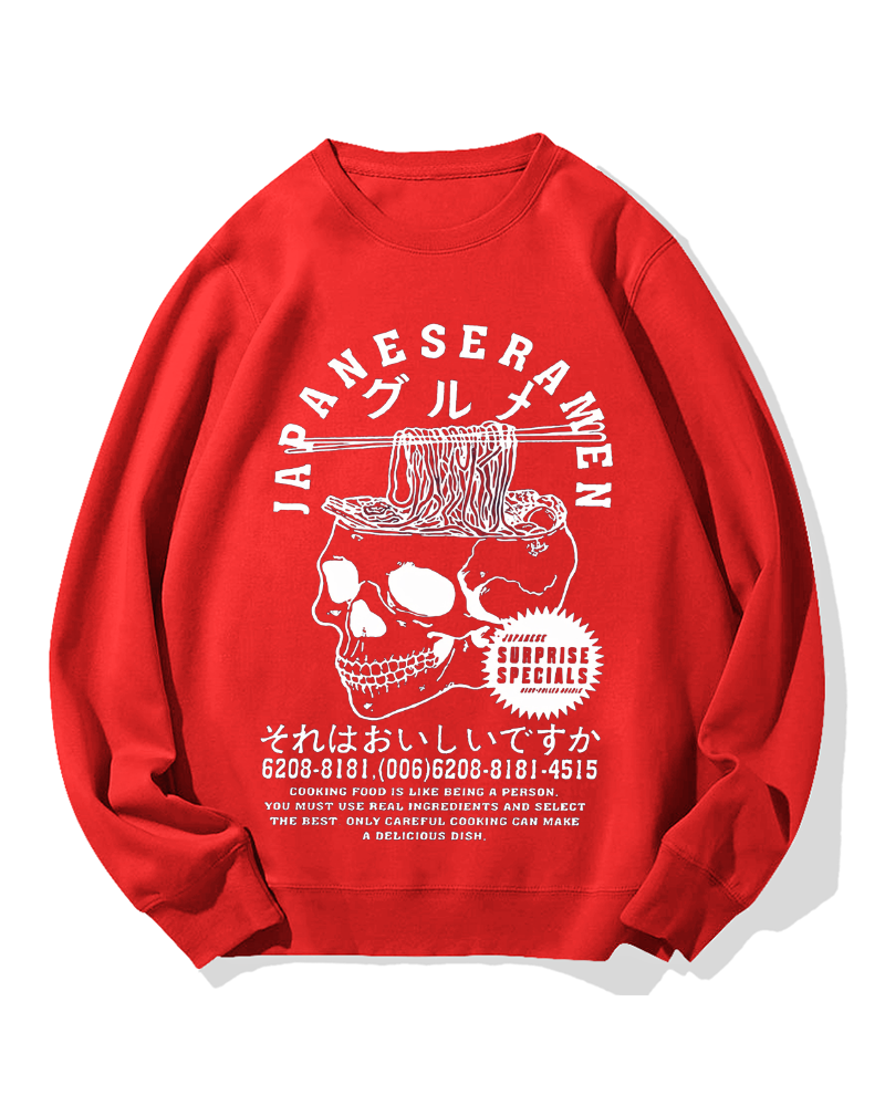 Japanese Ramen Gourmet Cotton Sweatshirt