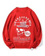 Japanese Ramen Gourmet Cotton Sweatshirt