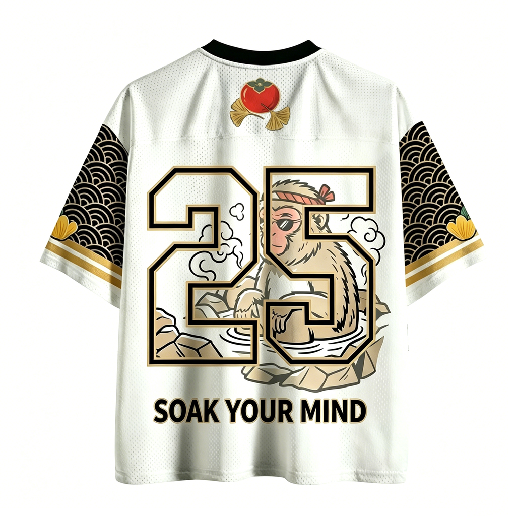 Sake Snow Macaque Jersey Shirts
