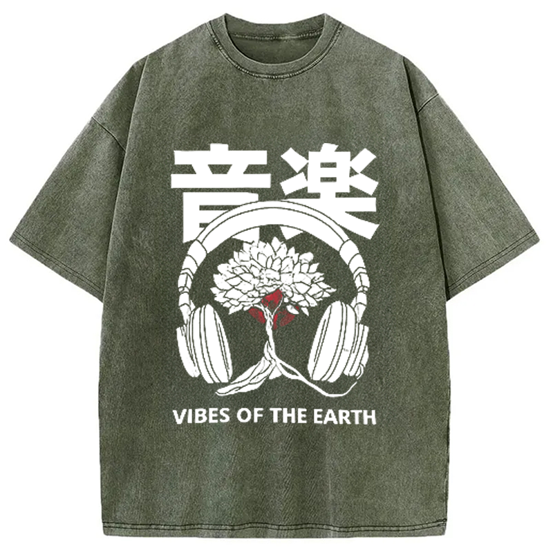 Music DJ Hip Hop Washed T-Shirt