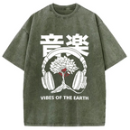 Music DJ Hip Hop Washed T-Shirt