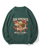 Japanese Ukiyo-eTiger Cotton Sweatshirt