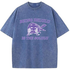 Funny Delusional Raccoon Washed T-Shirt