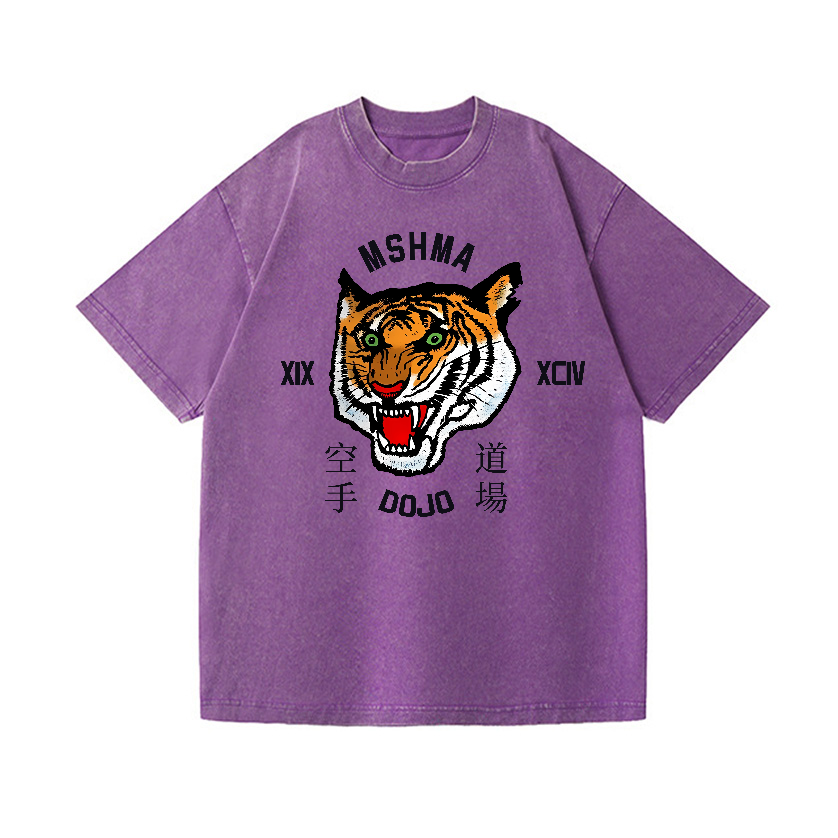 Mshma Dojo Tiger Vintage Wash Japanese Design T-Shirt