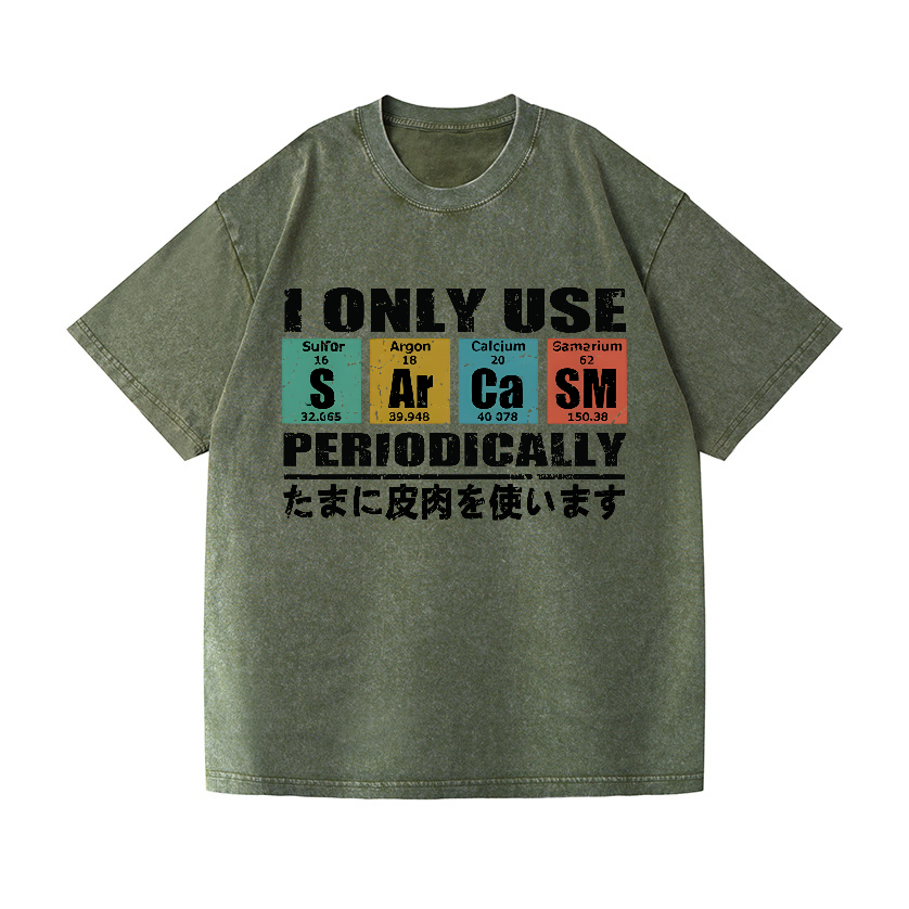 Sarcasm Vintage Wash Japanese Design T-Shirt
