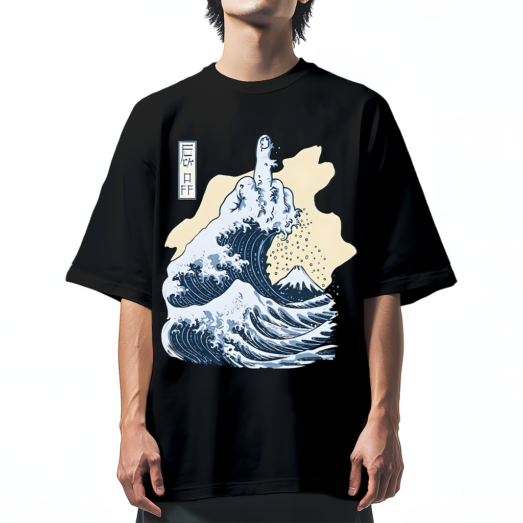 Kanagawa F**k Cotton casual T-shirt