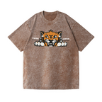 Japan Tiger Vintage Wash Japanese Design T-Shirt