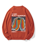 Japanese Punpkin Cotton Sweatshirt