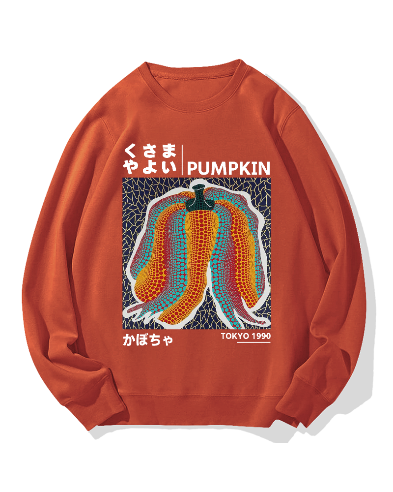 Japanese Punpkin Cotton Sweatshirt