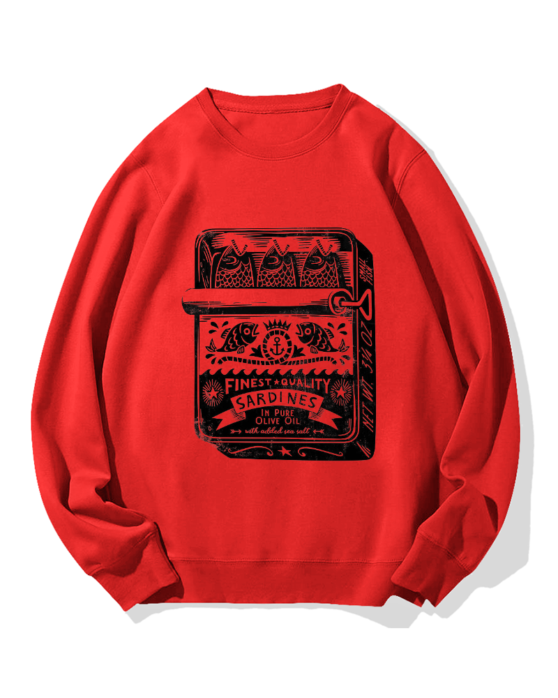 Canned Fish Cotton Sweatshirt