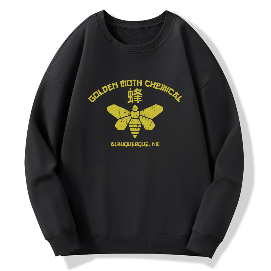 Golden Moth Chemical Cotton Pullover Sweatshirt