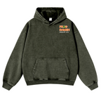 Frog Ramen Vintage Washed Cotton Back Art Hoodie