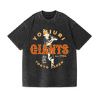 Tokyo Yomiuri Giants Baseball Japan Vintage Wash Japanese Design T-Shirt