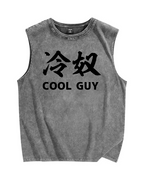 Cool Guy Japanese Vintage Distressed Washed Tank Top