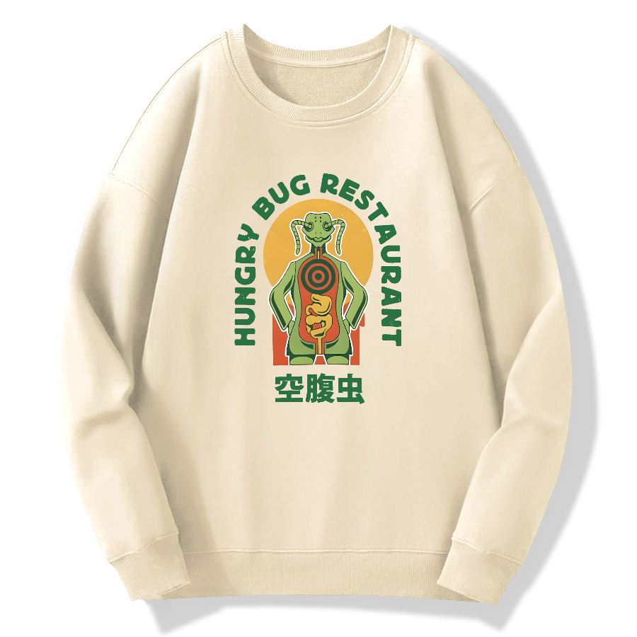Fasting insect Japanese style Cotton Pullover Sweatshirt