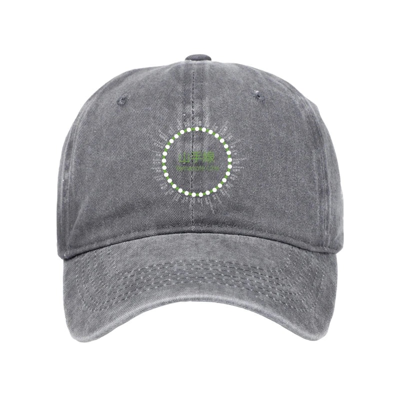 Yamanote Line Stations Circle Washed Cap