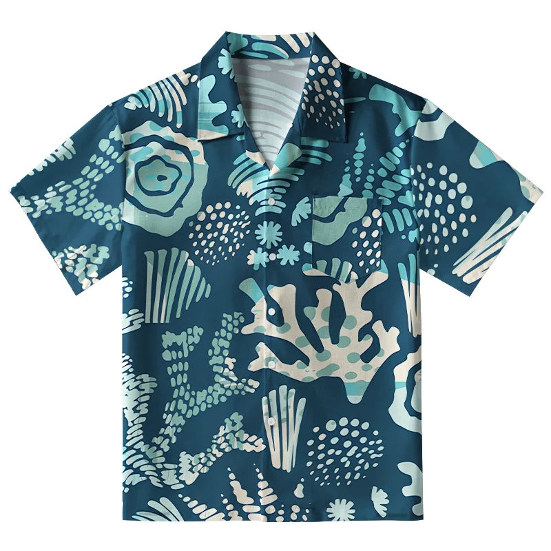 Ocean Coral Aloha Hawaiian Shirt