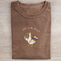 Off To Be Proud Washed Folded T-shirt