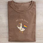 Off To Be Proud Washed Folded T-shirt