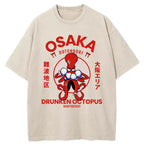 Osaka Octopus Monster Japan Washed T-Shirt
