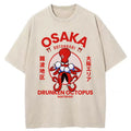 Osaka Octopus Monster Japan Washed T-Shirt