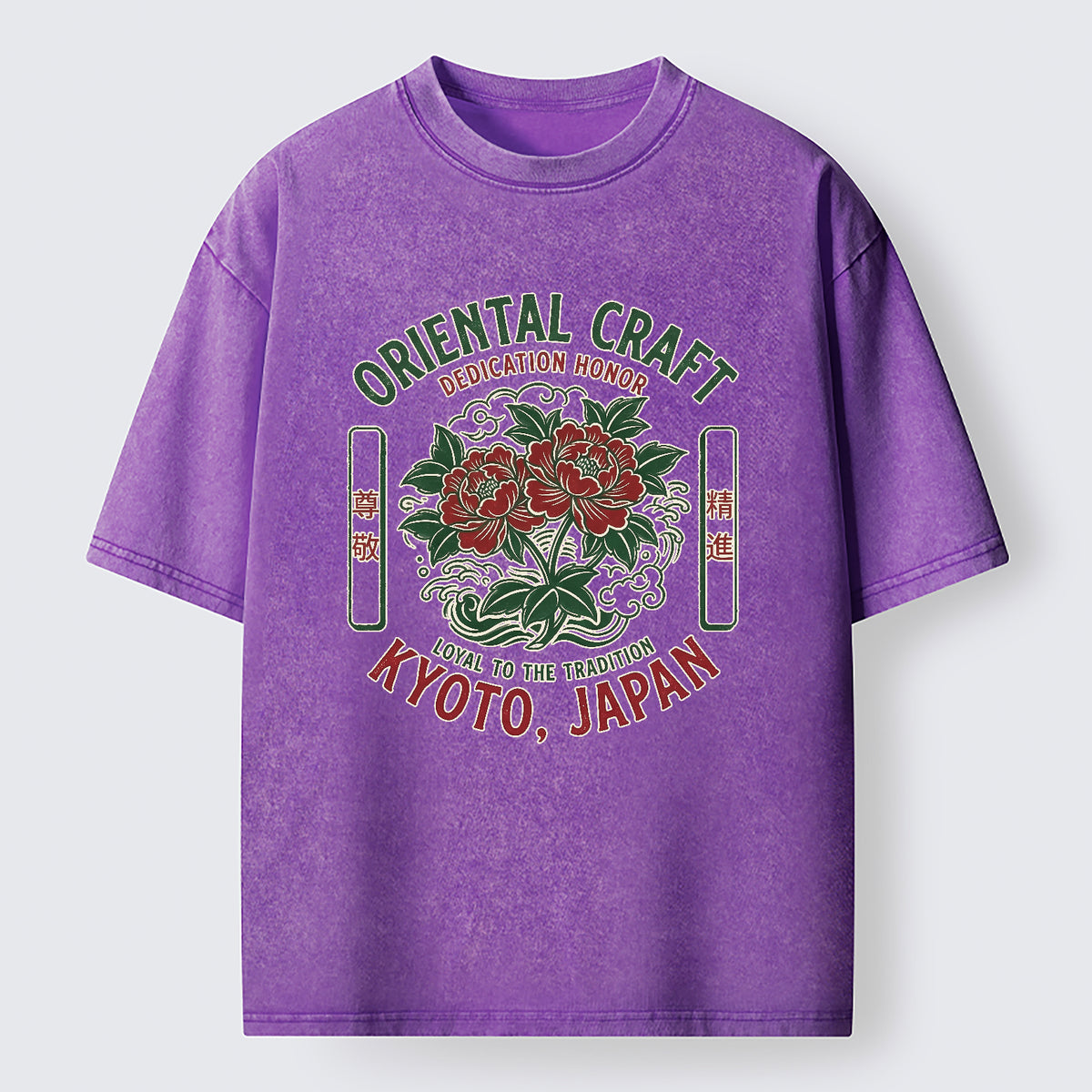 Elegant Oriental Craft Washed T-Shirt