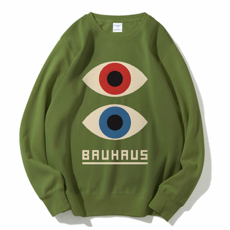 Unisex Bauhaus Art Eyes Printed Sweatshirt
