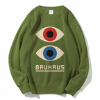 Unisex Bauhaus Art Eyes Printed Sweatshirt