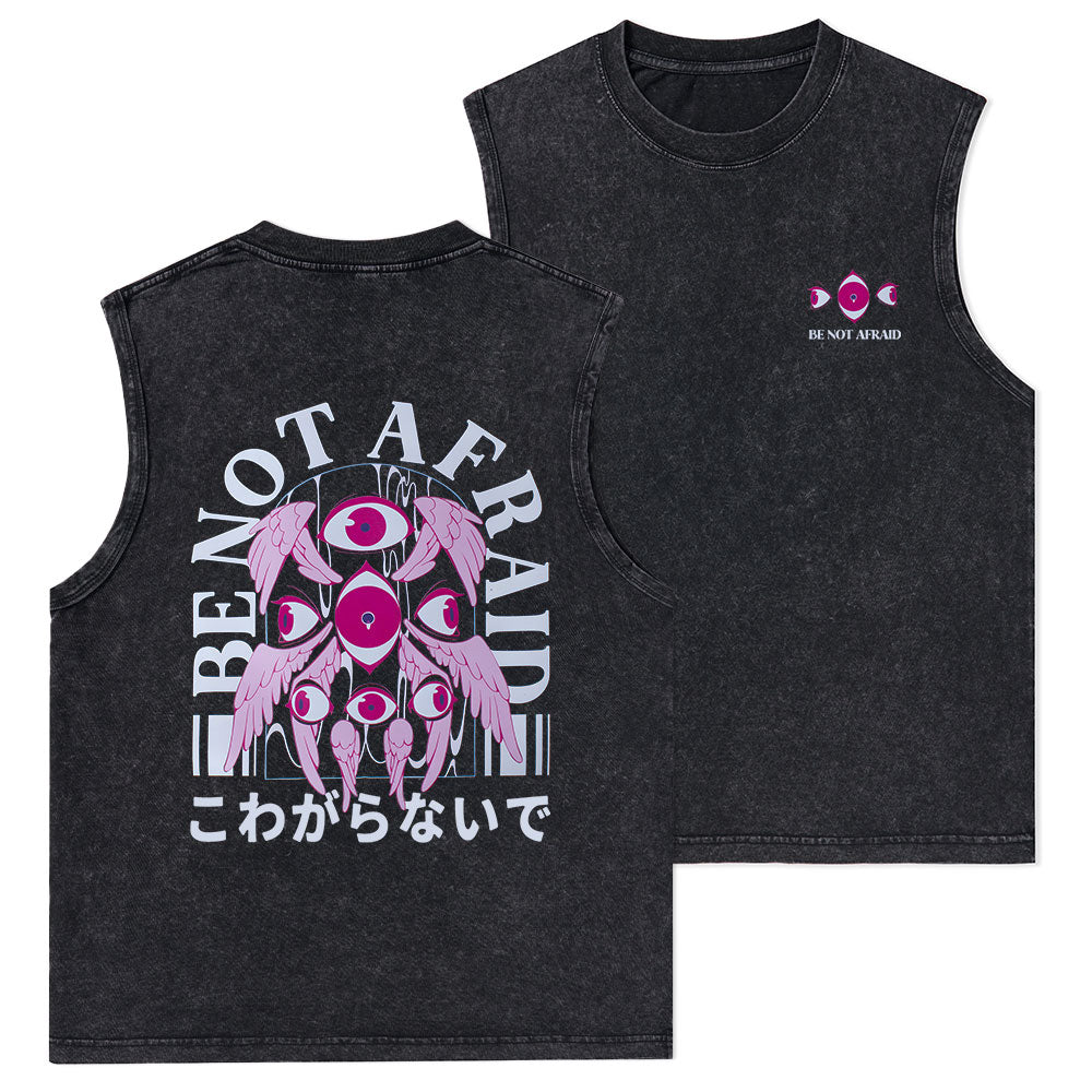 Be Not Afraid Christian Vintage Washed Tank Top