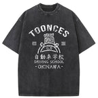 Okinawa Driving School Washed T-Shirt